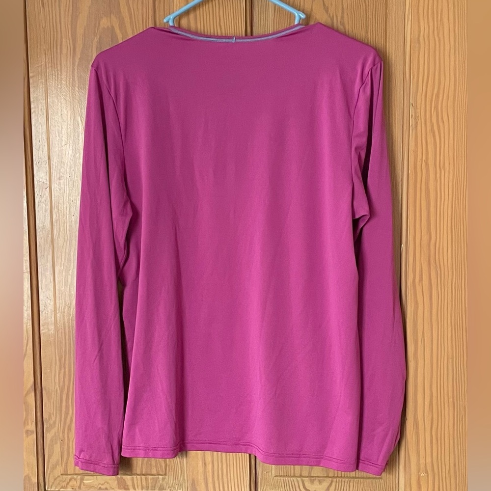 Patagonia Capilene 1 Base Layer Silk Weight Long Sleeve, Size XL, Fuchsia - Picture 2 of 4